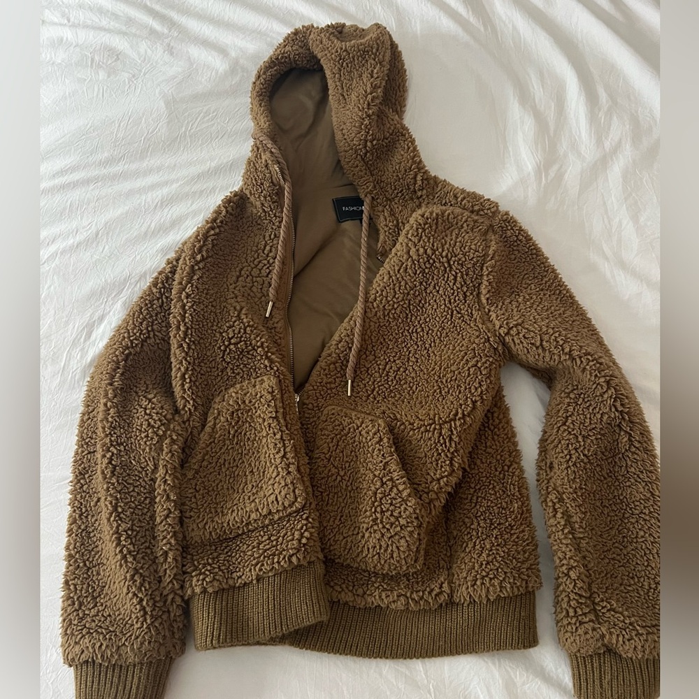 Fashion Nova | Cozy Brown Sherpa Hoodie